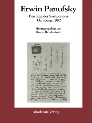 cover image of Erwin Panofsky